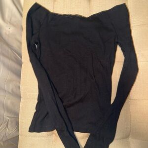 Aritzia Black Long Sleeve Top
